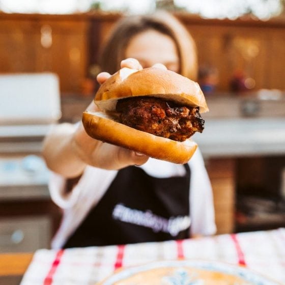 Grilled Meatloaf Burger