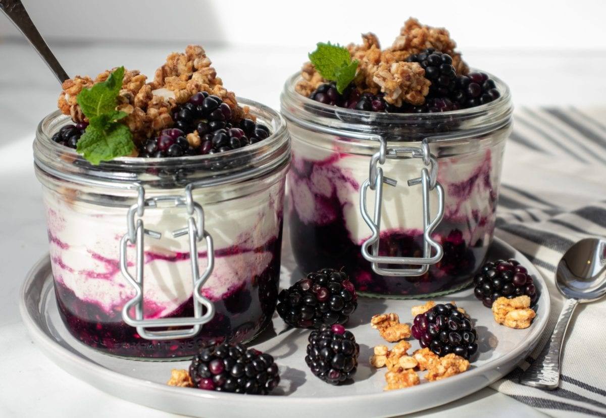 Blackberry Granola Yogurt