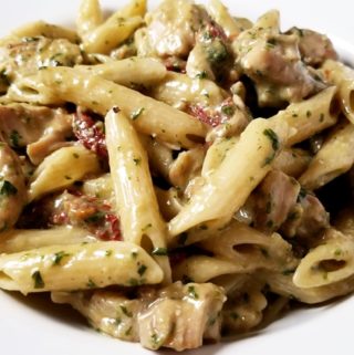 Sun-Dried Tomato Chicken Pesto Pasta