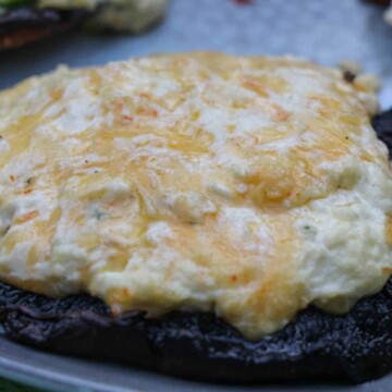 Gouda Stuffed Grilled Mushrooms