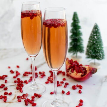 Pomegranate Poinsettia Cocktail