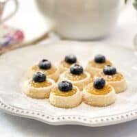 Shortbread Tea Cookies with Lemon Curd