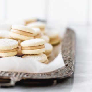 Peruvian Cornstarch Alfajores with Manjar Blanco