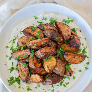 Roasted Greek Potatoes with Whipped Feta