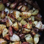Air Fryer Fried Potato and Onions