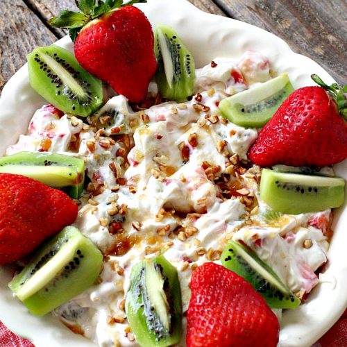 Creamy Strawberry Kiwi Salad