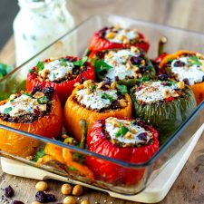 Quinoa Stuffed Peppers (Gluten-free, Vegetarian)