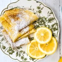 Irish Shrove Tuesday Pancakes with Lemon