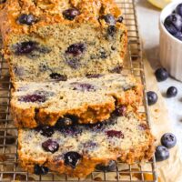 Almond Flour Bread with Blueberry and Lemon