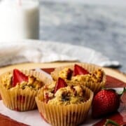 Paleo Strawberry Muffins (Dairy-Free, Gluten-free)