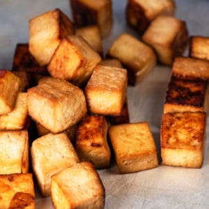 Simple Baked Tofu with Sesame Soy Marinade