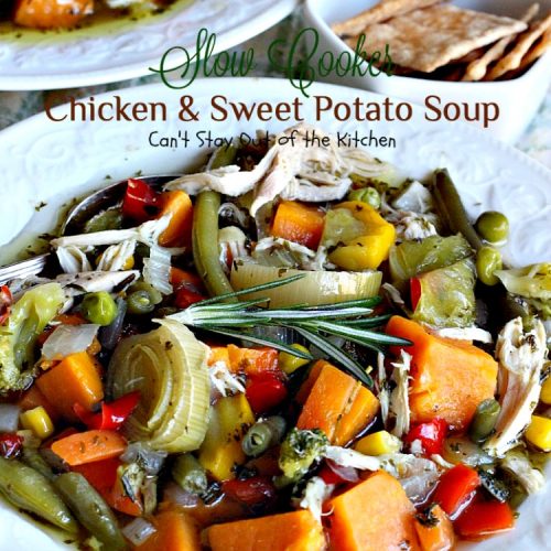 Slow Cooker Chicken and Sweet Potato Soup