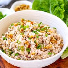 Creamy Chicken Mushroom Salad 'Sherlock' (Keto, Paleo, Whole30)