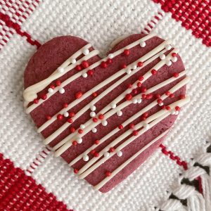 Raspberry Cutout Cookies