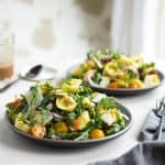 Warm Tortellini Salad with Tomatoes and Asparagus