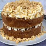 Salted Caramel Apple Crumble Cake