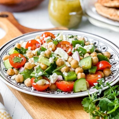 Image of Mediterranean Chickpea Salad (10 Minutes)