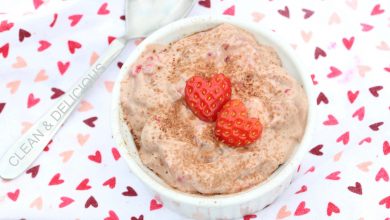 Chocolate Strawberry Yogurt Mousse