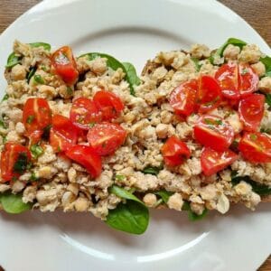 Chickpea & Tomato Sandwich