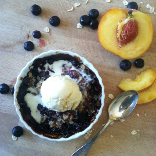 Blueberry Peach Crisp