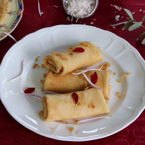 Pancakes with Coconut and Jaggery