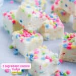3 Ingredient Unicorn Fudge