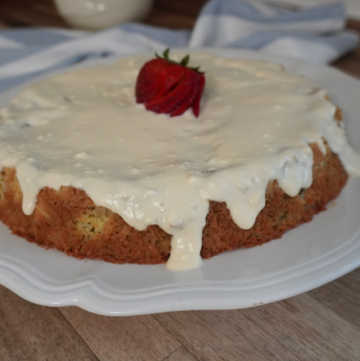 Rhubarb Einkorn Cake