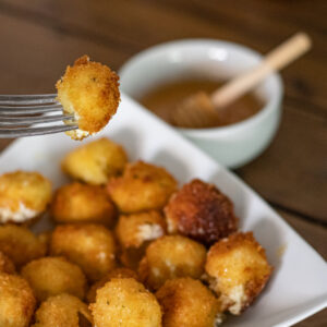 Goat Cheese Balls with Honey