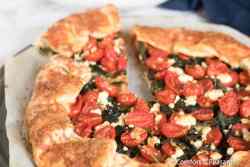 Savory Spinach and Cherry Tomato Galette