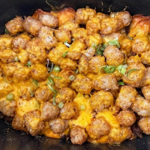 Slow Cooker Mexican Tater Tot Casserole