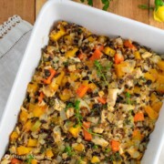 Butternut Squash Chicken Rice Bake