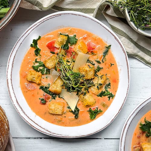 Creamy Tuscan White Bean and Kale Soup Recipe