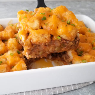 Sloppy Joe Tater Tot Casserole