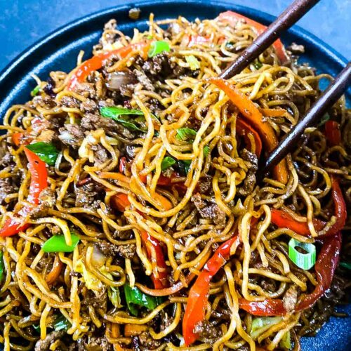 Ground Beef Stir Fry Noodles