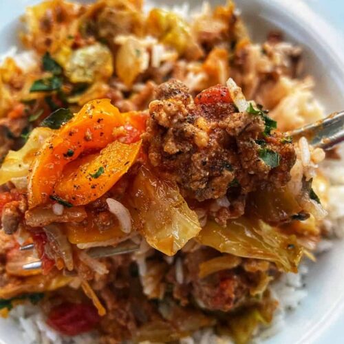 Slow Cooker Unstuffed Cabbage Rolls
