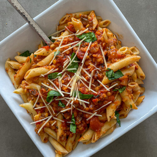 Lentil Bolognese Sauce