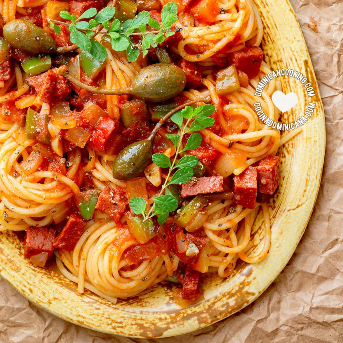 Dominican Spaghetti [Recipe + Video] Espaguetis