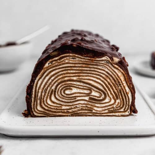 Chocolate Crepe Roll Cake Recipe