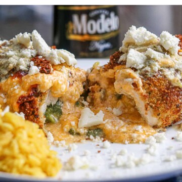 Air Fryer Chile Relleno Stuffed Chicken Breast
