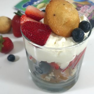 Smurf-Inspired Mini Blueberry Muffin Parfait Recipe