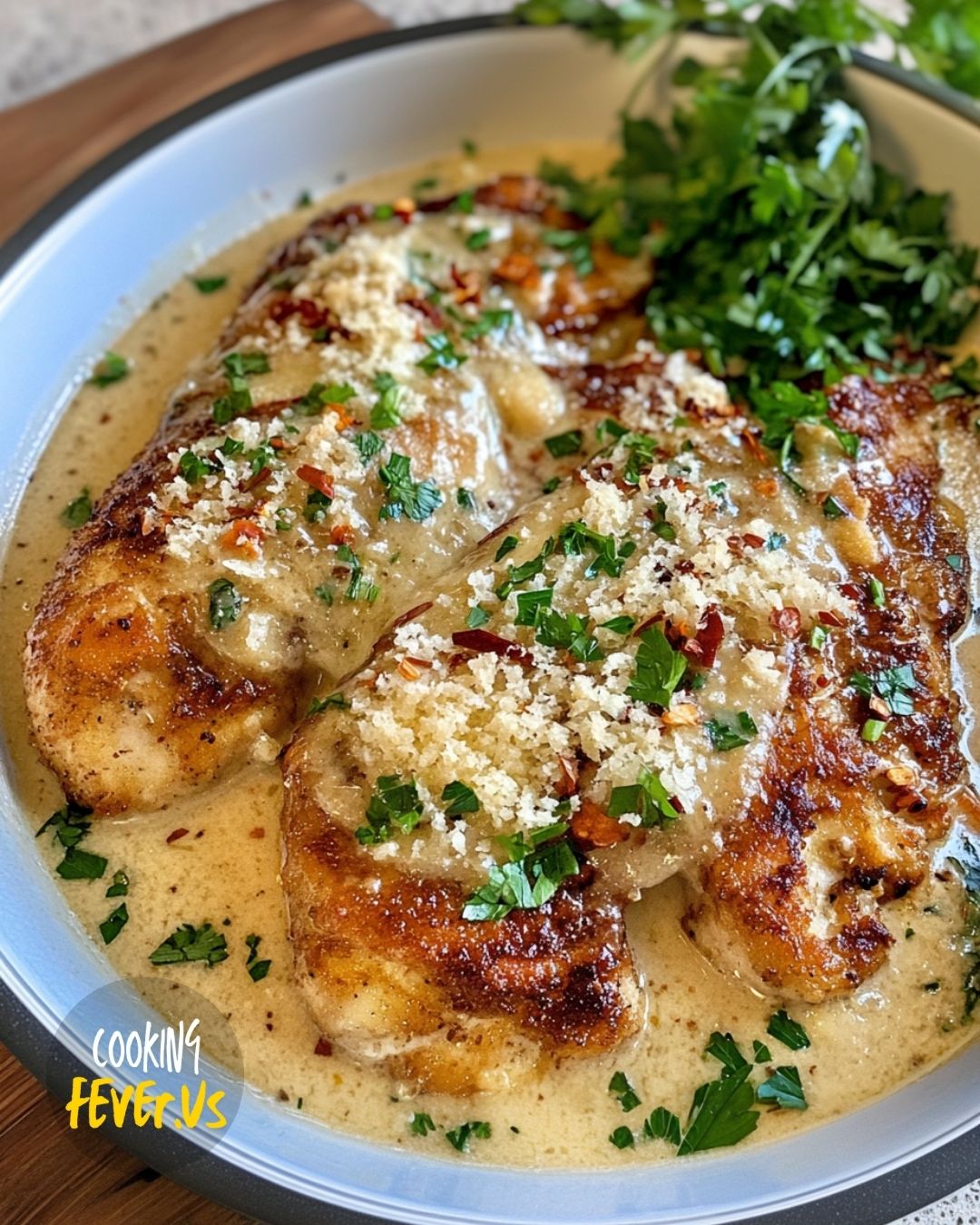 Creamy Garlic Smothered Chicken