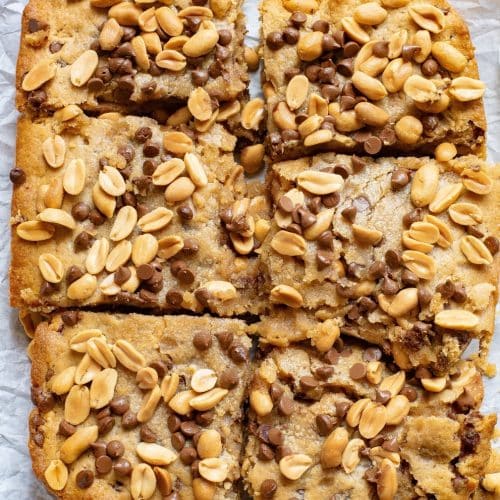 Peanut butter chocolate bars