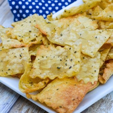Image of Air Fryer Lasagna Pasta Chips