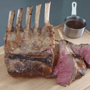 Pan-roasted Sous-vide Rack of Lamb
