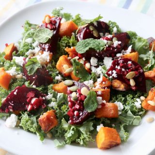 Roasted Pumpkin Feta Salad