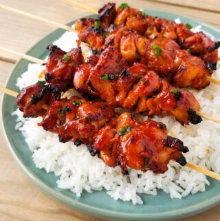 Korean Chicken Skewers