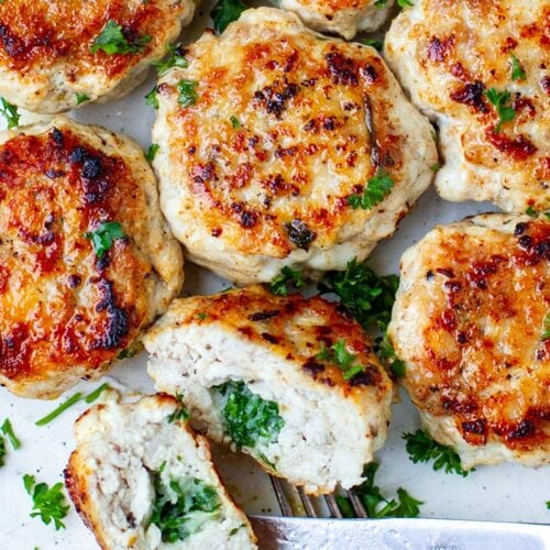Stuffed Chicken Kiev Patties