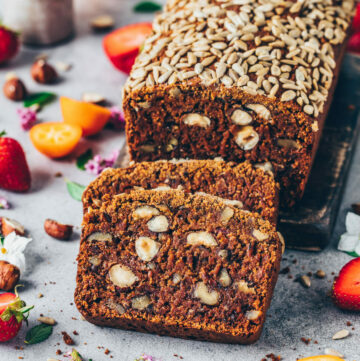 Vegan Date Nut Bread (Gluten-free)