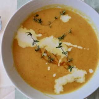 Homemade Carrot and Leek Soup