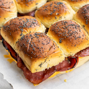 Fried Bologna Sliders with Pickle Dijonnaise